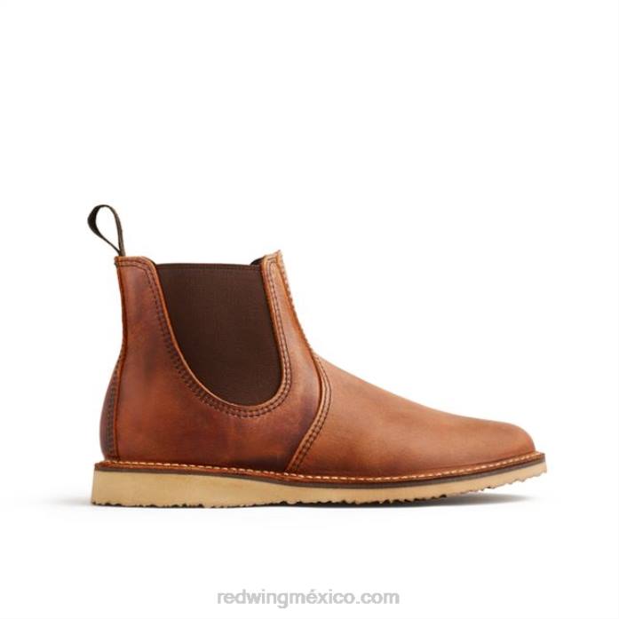 cobreRed Wing heritage - bota de mujer con tacón style 3404 clara en piel legacy 80P0179