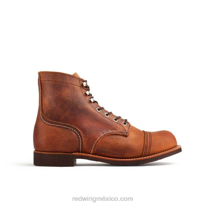 cobreRed Wing heritage - bota de 6 pulgadas para hombre estilo 8084 iron ranger en piel de arnés 80P0166