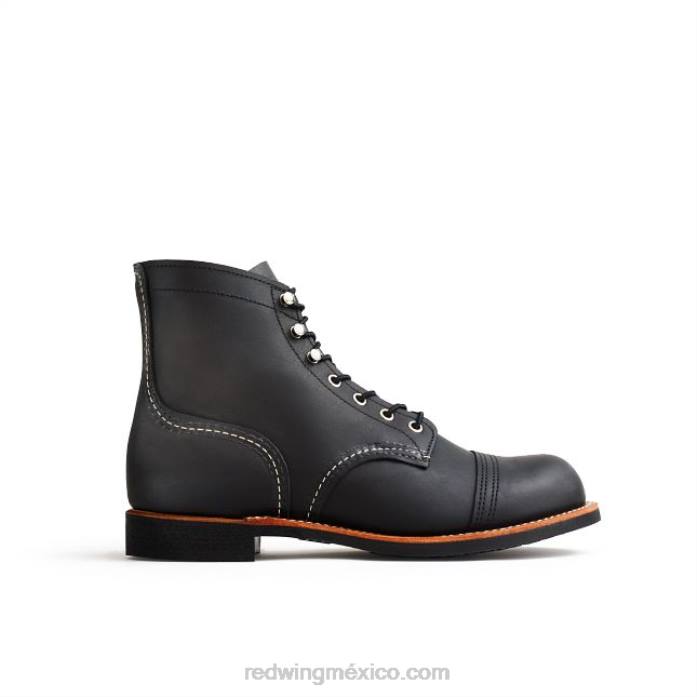 negroRed Wing heritage - bota de 6 pulgadas para hombre estilo 8111 iron ranger en piel de arnés 80P0167