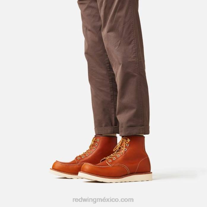 marrónRed Wing heritage - bota de 6 pulgadas para hombre estilo 8138 mocasín clásico en piel resbaladiza al aceite 80P0173