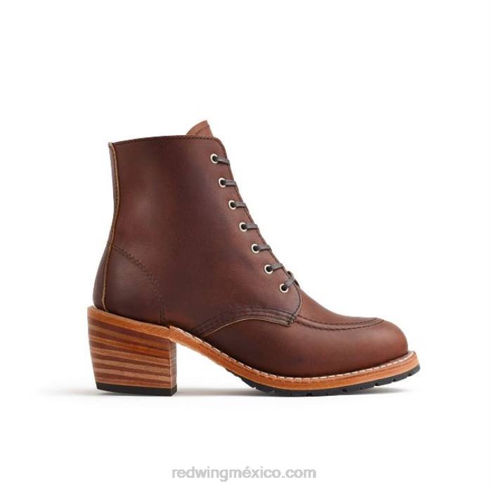 ámbarRed Wing heritage - bota de mujer con tacón modelo 3403 clara en piel acampo 80P0182