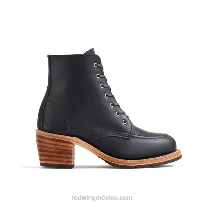 negroRed Wing heritage - bota de mujer con tacón style 3406 clara en piel de arnés 80P0181