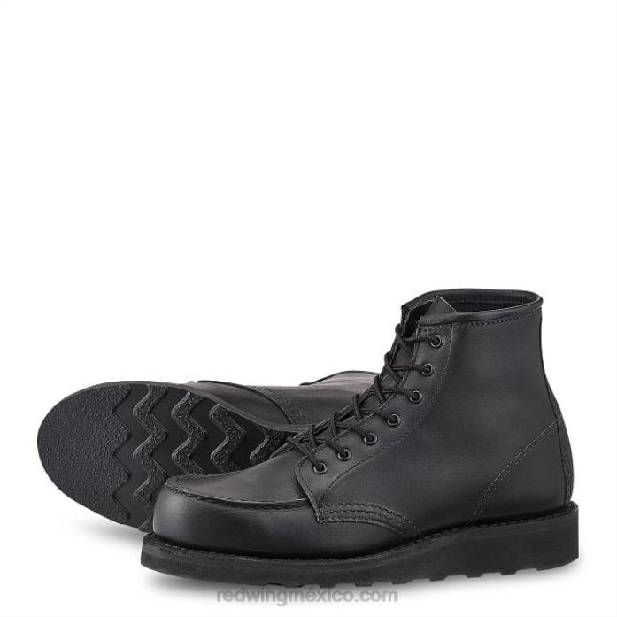 negroRed Wing heritage estilo 3377 botas cortas mocasines