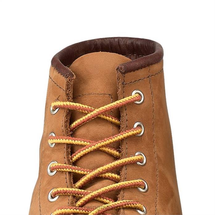 tostado/doradoRed Wing estilo 93007 encaje encerado plano de 60 pulgadas encaje unisex en algodón encerado 80P0235