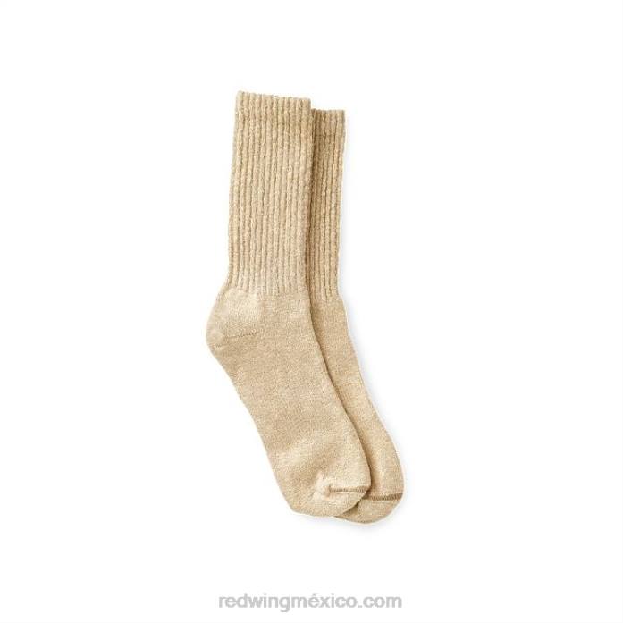 crema/caféRed Wing estilo 97168 cotton ragg sock calcetín unisex en mezcla de algodón 80P0198