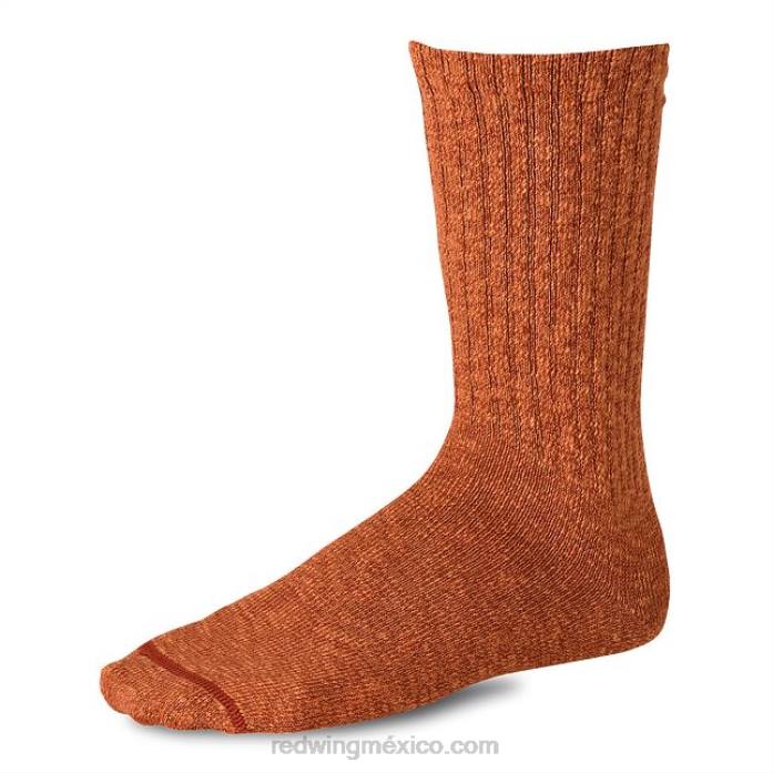 naranja/óxidoRed Wing estilo 97372 algodón ragg sobre calcetín tonal teñido calcetín unisex en mezcla de algodón 80P0202