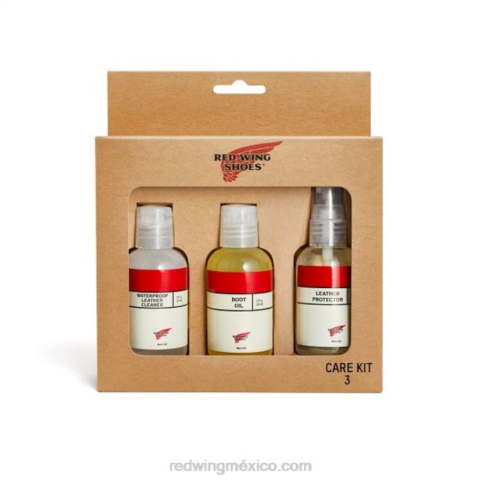 Red Wing kit de productos de cuidado básico estilo 97099 kit de cuidado - limpiar, acondicionar, proteger 80P0352