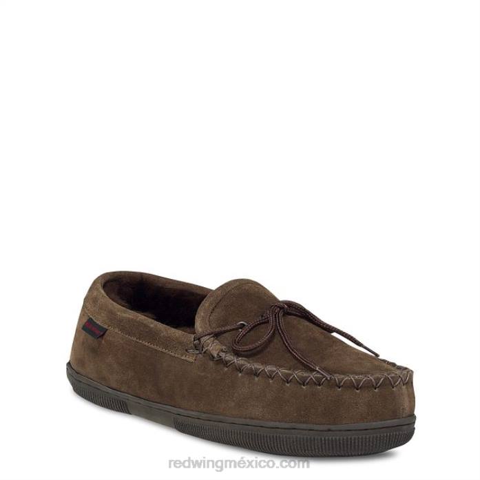 chocolateRed Wing estilo 97522 pantuflas juliet de gamuza con forro polar pantuflas juliet para mujer con forro polar skeepskin 80P0292
