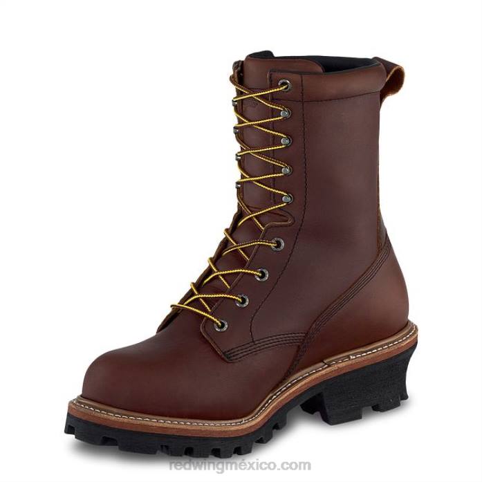 marrónRed Wing bota de trabajo con punta de seguridad de 8 pulgadas para hombre estilo 2233 supersole 80P079