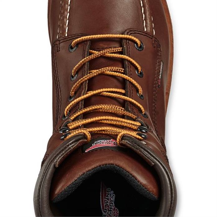 marrónRed Wing botas de trabajo impermeables csa con punta de seguridad de 6 pulgadas para hombre estilo 3506 king toe 80P0127