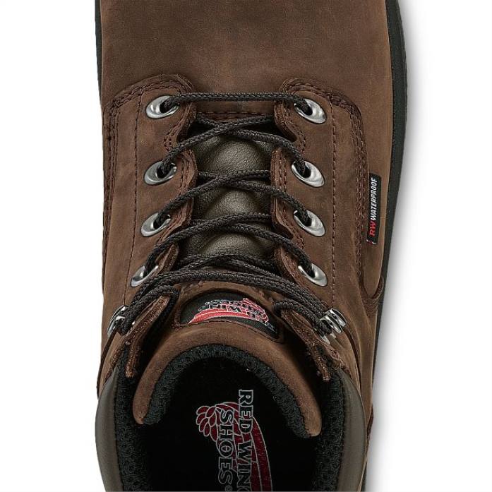 marrónRed Wing estilo 97520 pantuflas de gamuza con forro polar para mujer Skeepskin con forro polar 80P01