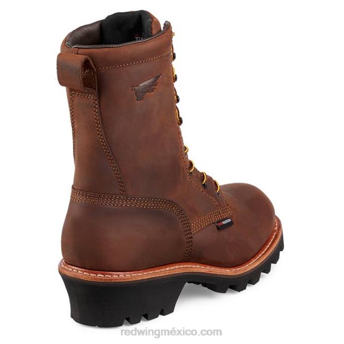 marrónRed Wing guante de piel de ante con forro estilo 95230 guante para hombre de piel de ante nuez moscada 80P024