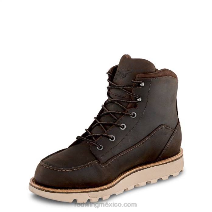 marrónRed Wing trabajo - estilo 1155 nailseat bota sin cordones para hombre de 11 pulgadas con punta suave 80P093