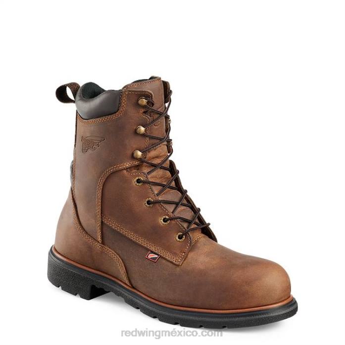 marrónRed Wing trabajo - estilo 1172 dynaforce bota impermeable para hombre de 11 pulgadas con punta suave y sin cordones 80P0131