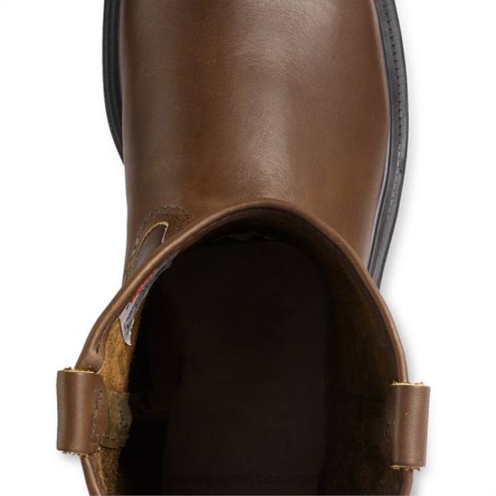 marrónRed Wing trabajo - estilo 2452 exos lite bota de seguridad impermeable para hombre de 6 pulgadas 80P0100