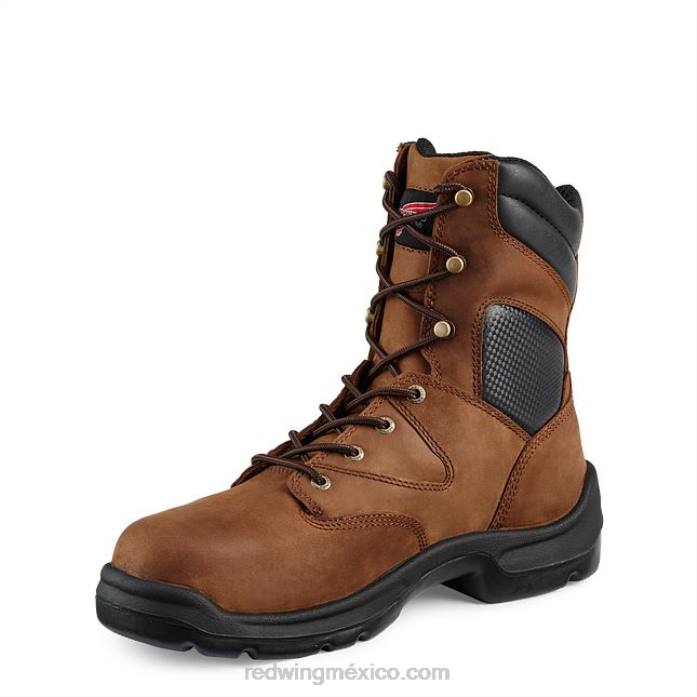 marrónRed Wing trabajo - estilo 4433 supersole bota metguard impermeable para hombre de 6 pulgadas con punta de seguridad 80P087