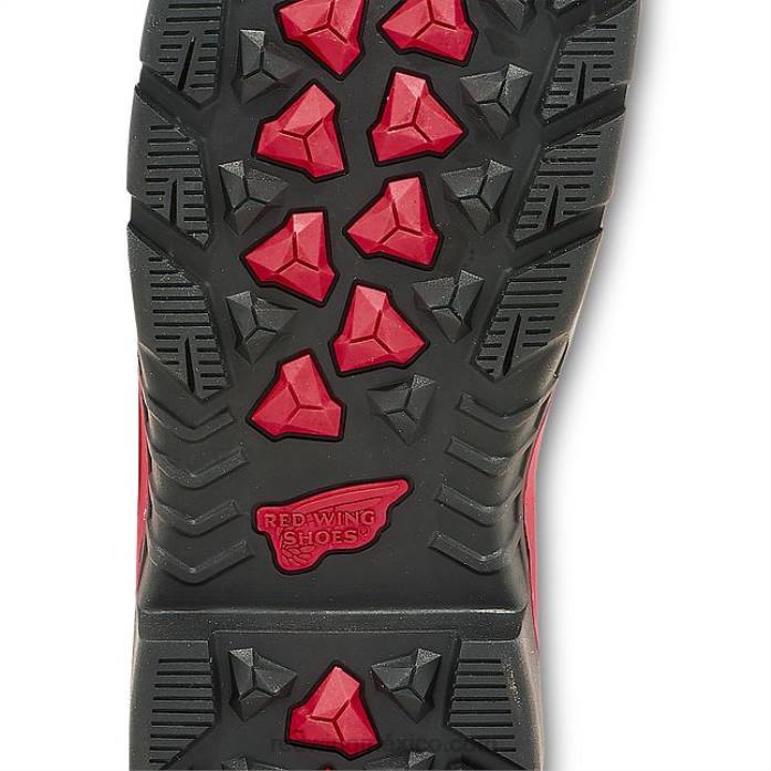 marrónRed Wing trabajo - estilo 4436 supersole para hombre de 11 pulgadas resistente al agua con punta de seguridad metguard bota sin cordones 80P0120