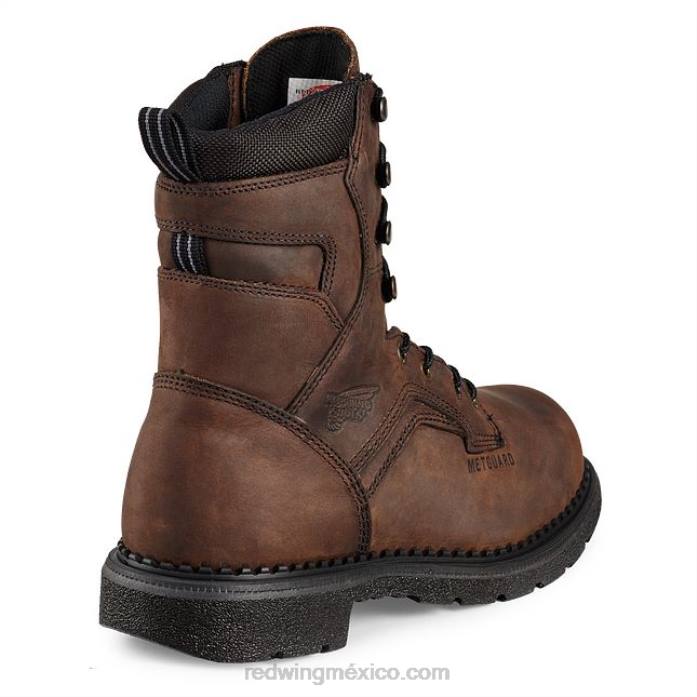 marrónRed Wing trabajo - estilo 604 supersole 2.0 bota de punta blanda impermeable para hombre de 6 pulgadas 80P070