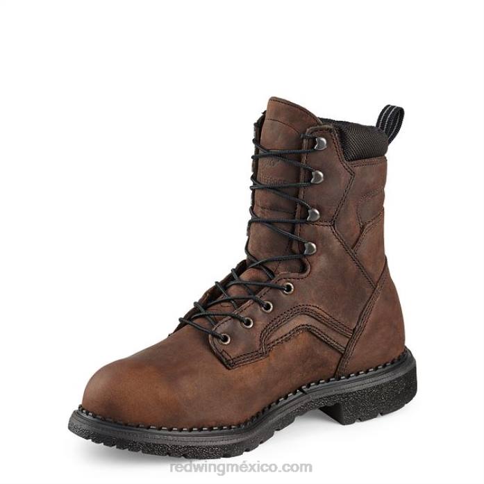 marrónRed Wing trabajo - estilo 604 supersole 2.0 bota de punta blanda impermeable para hombre de 6 pulgadas 80P070