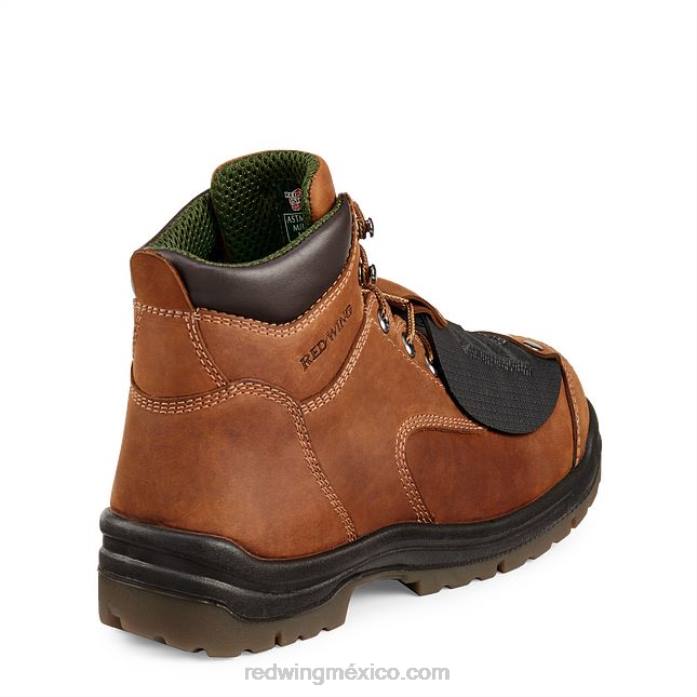 marrónRed Wing trabajo - estilo 6674 truhiker botas impermeables para excursionistas con punta de seguridad para hombres de 6 pulgadas 80P0112