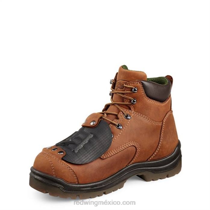 marrónRed Wing trabajo - estilo 6674 truhiker botas impermeables para excursionistas con punta de seguridad para hombres de 6 pulgadas 80P0112