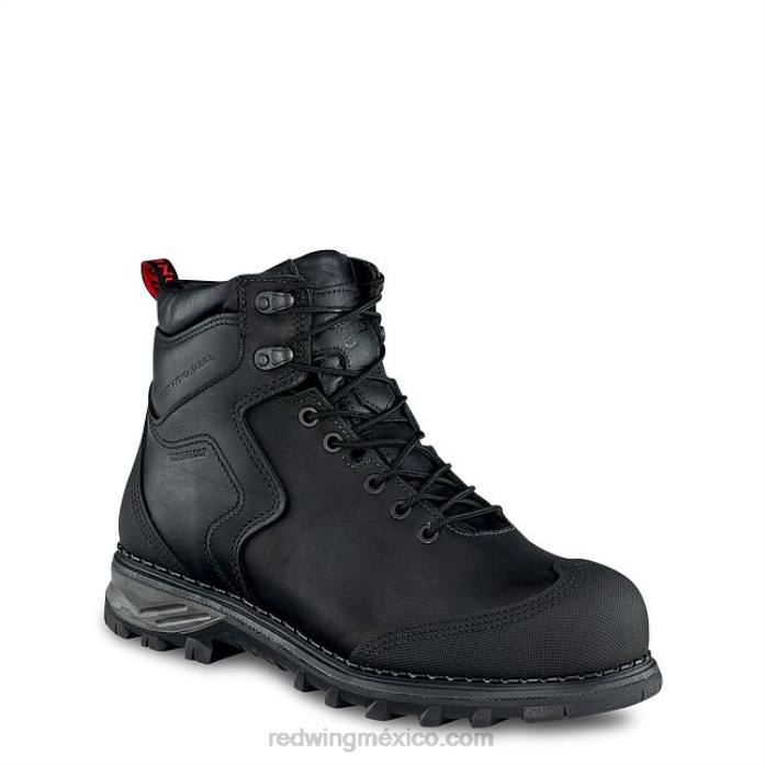 negroRed Wing botas de trabajo impermeables con punta de seguridad de 6 pulgadas para hombre estilo 2410 burnside 80P0108