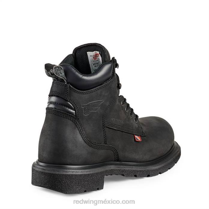 negroRed Wing work - style 6670 truhiker botas impermeables para excursionista con punta de seguridad para hombre de 6 pulgadas 80P0129